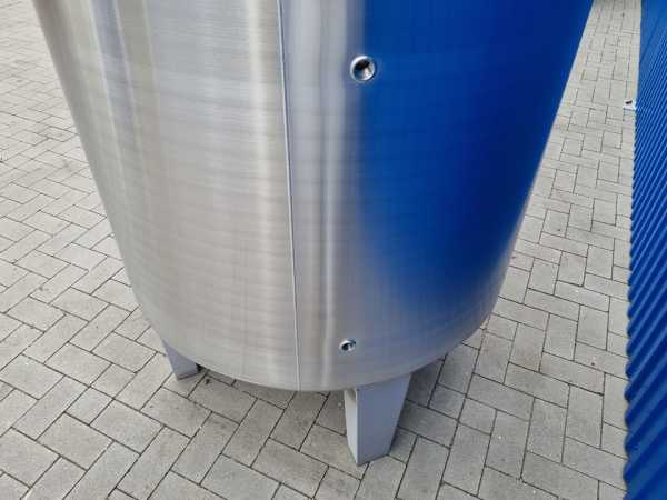 1000L heat-/coolable stainless steel mixing tank with insulation and dissolver